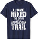 Hiked The Entire (Width Of The) Appalachian Trail T-Shirt - T-Shirt | Navy