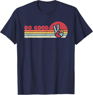 Do Good Mindfulness Shirt Vintage T-Shirt - T-Shirt | Navy