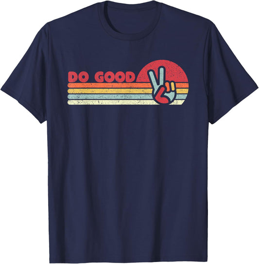 Do Good Mindfulness Shirt Vintage T-Shirt - T-Shirt | Navy