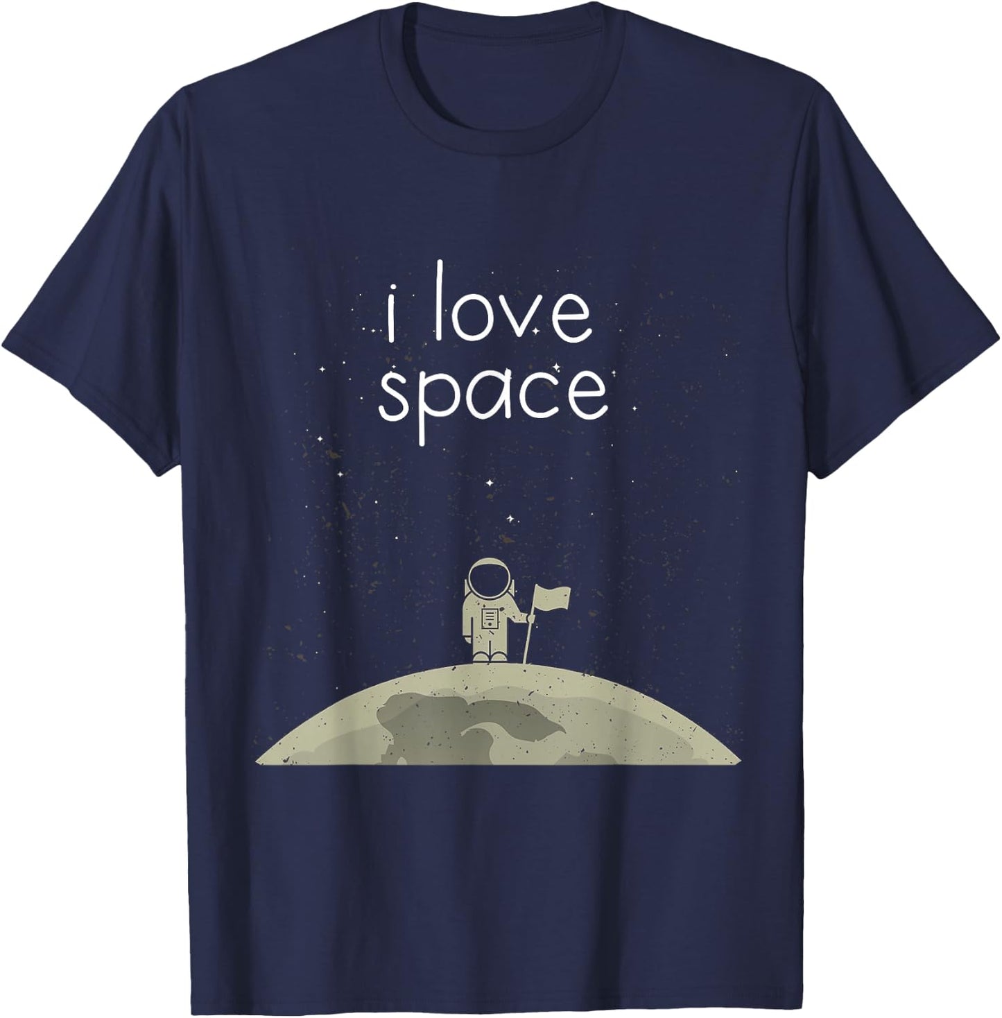 Funny Astronaut Moon Gift Space Science Nerd T-Shirt - T-Shirt | Navy