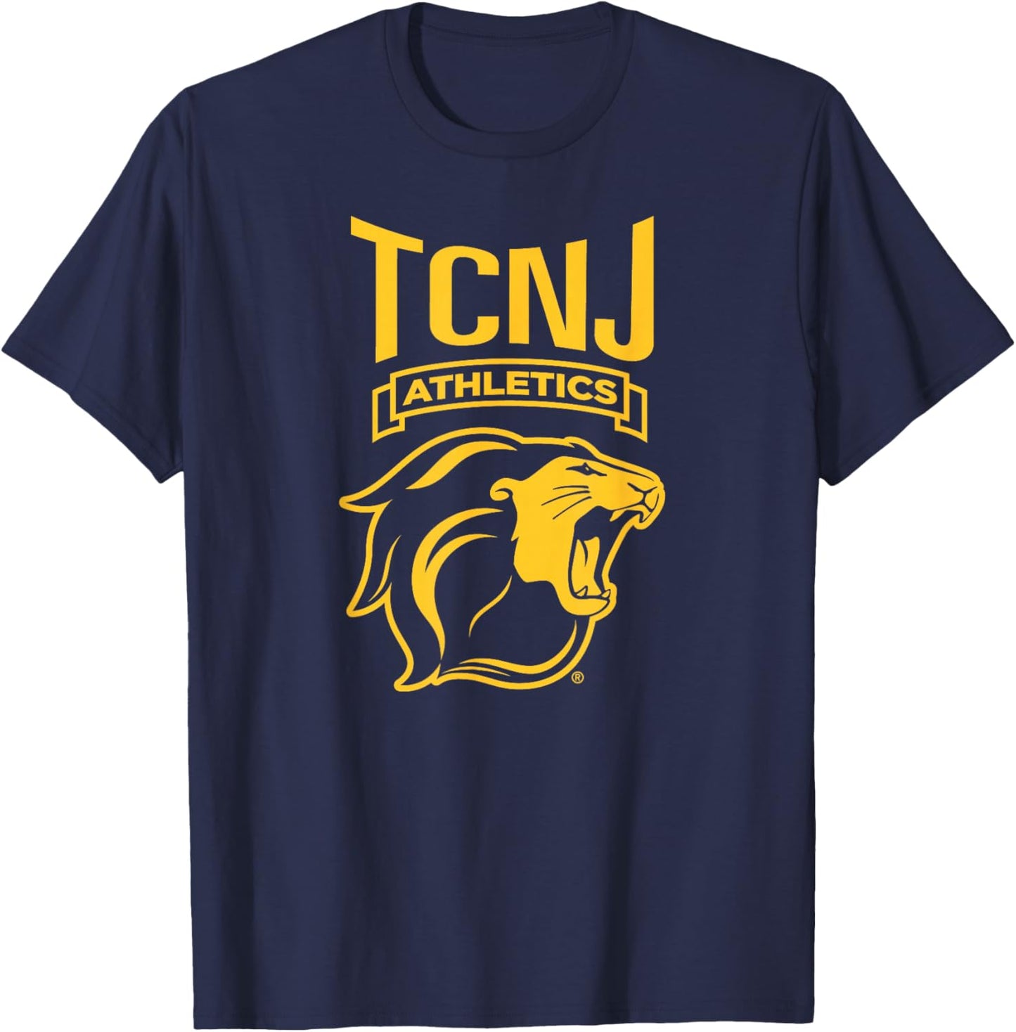 The College of New Jersey TCNJ Lions Athletics Logo T-Shirt - T-Shirt | Navy