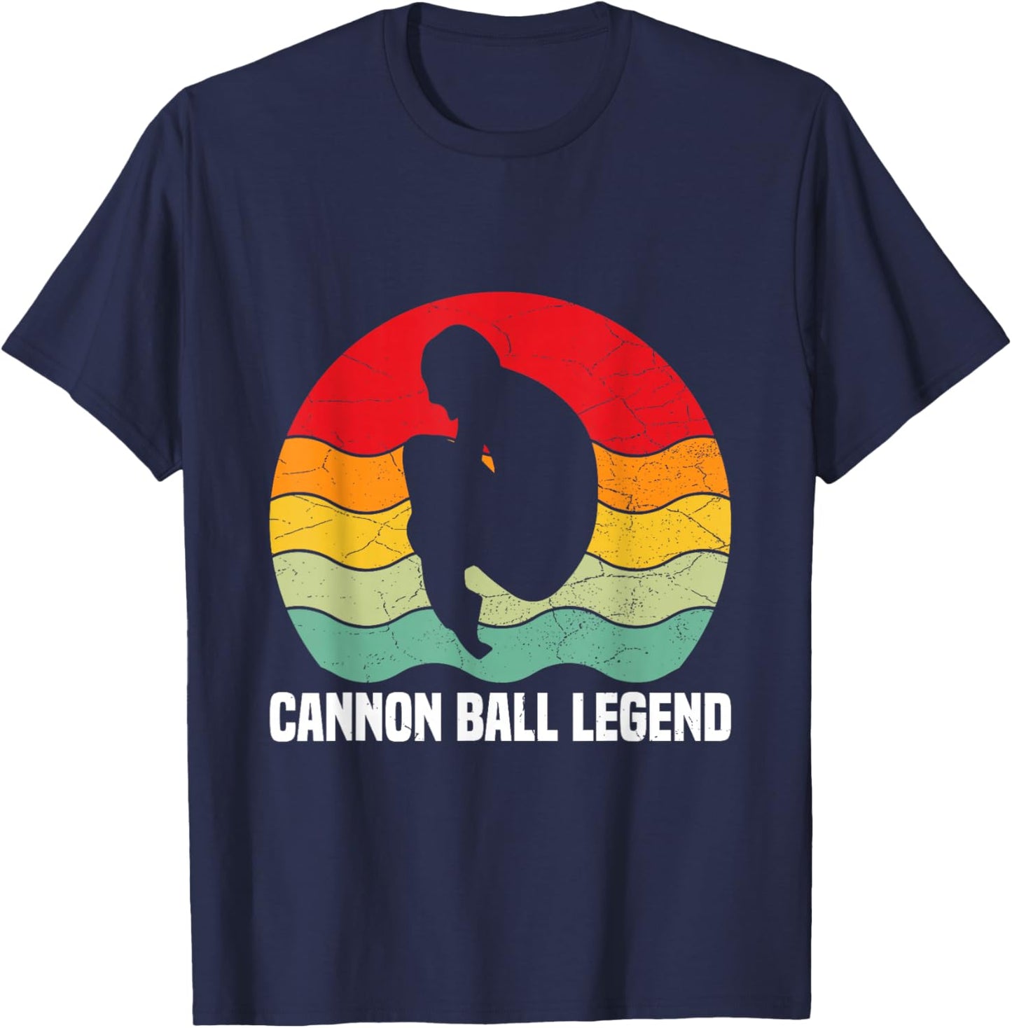 Cannon Ball Legend Design for a Cannonball Fan T-Shirt - T-Shirt | Navy