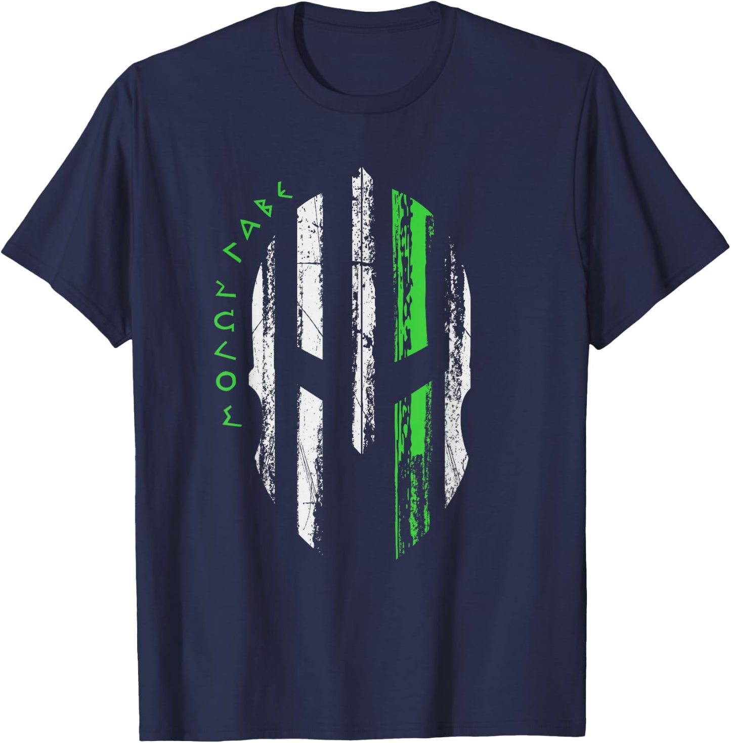 Non-Hodgkins Lymphoma Awareness - Spartan Warrior Helmet T-Shirt - T-Shirt | Navy