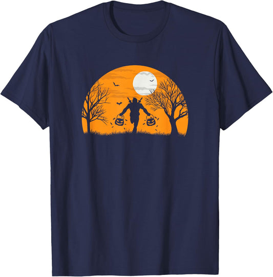 Marvel Deadpool Trick-or-Treat Silhouette Halloween T-Shirt - T-Shirt | Navy