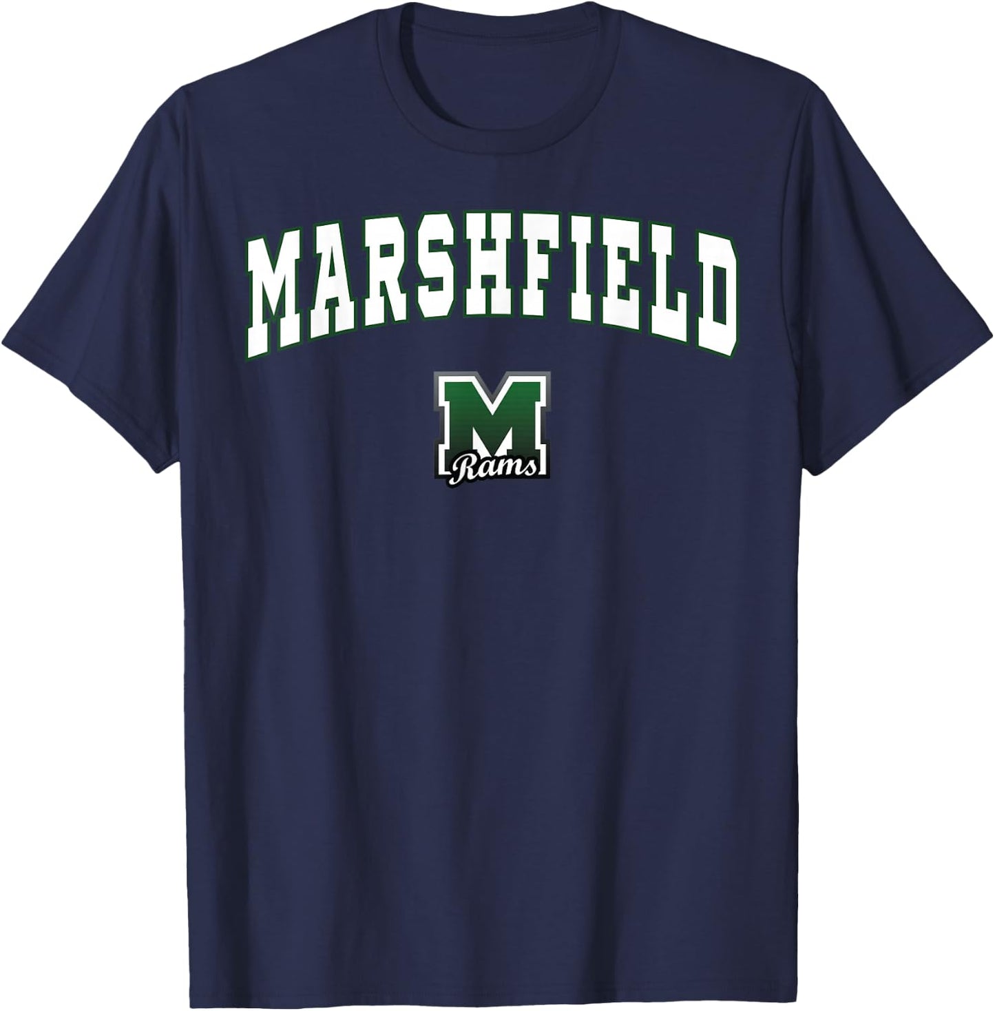 Marshfield High School Rams T-Shirt - T-Shirt | Navy