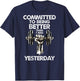 Weightlifting Fitness T-Shirt - T-Shirt | Navy
