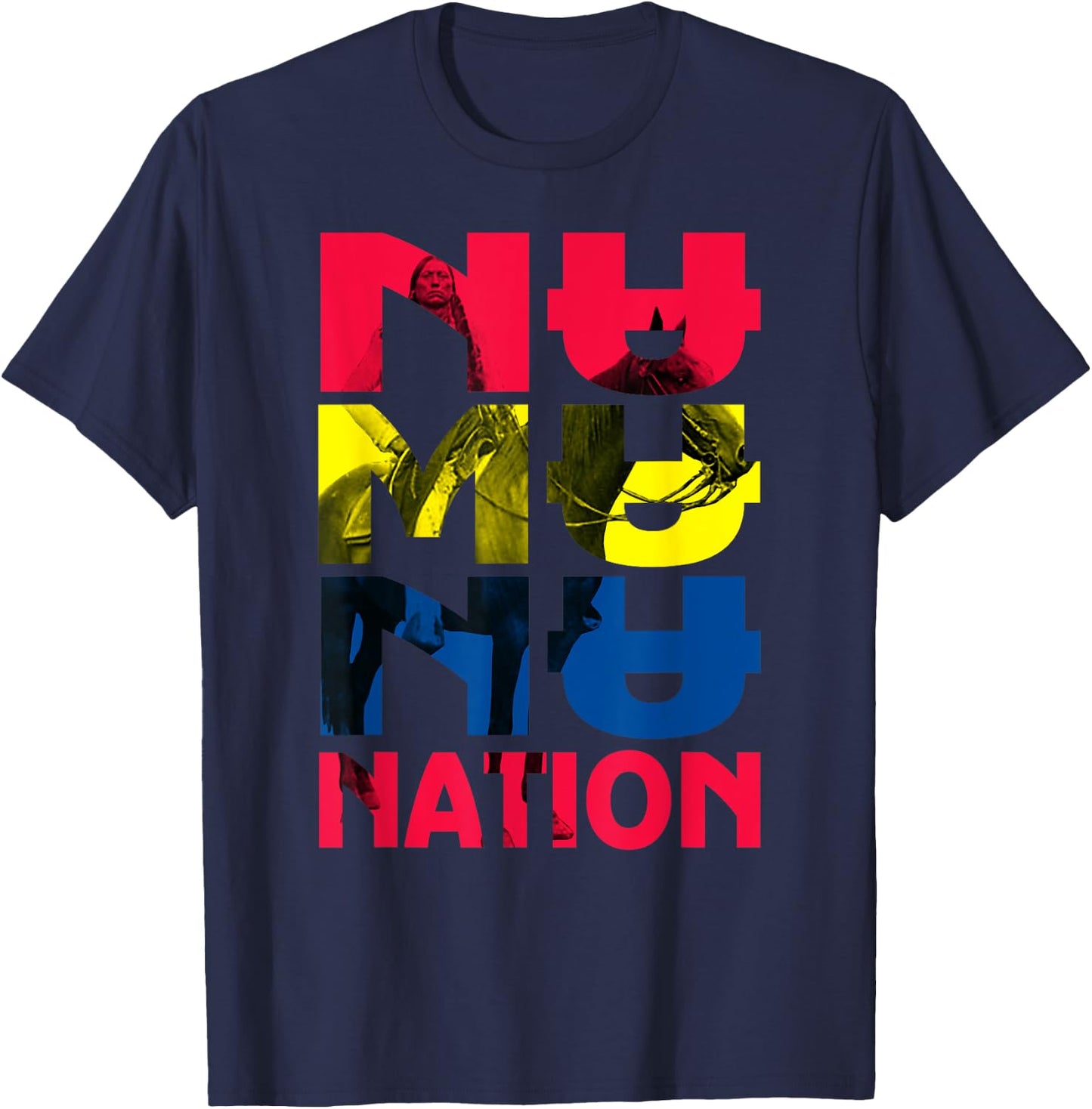 Numunu Quanah Parker T-Shirt - T-Shirt | Navy