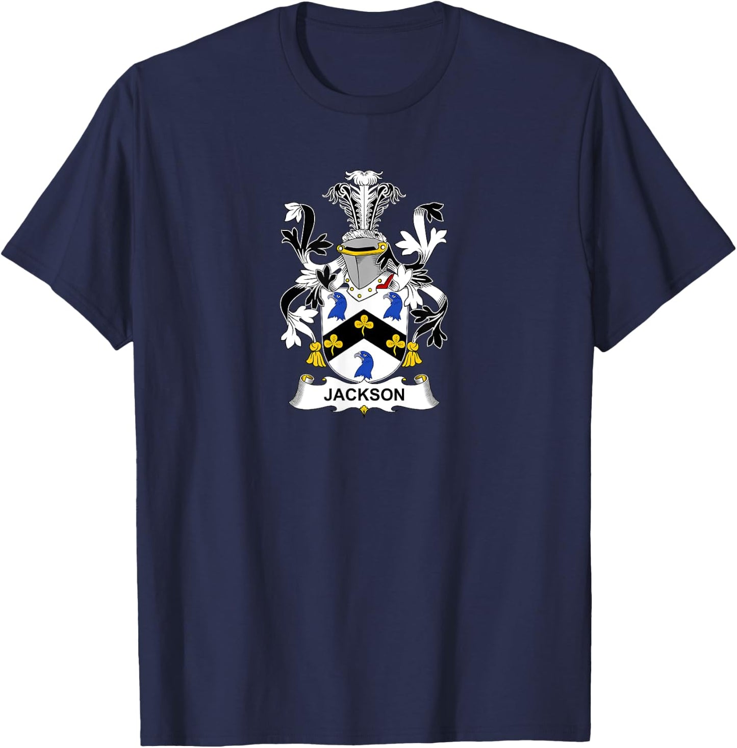 Jackson Coat of Arms - Family Crest Shirt T-Shirt - T-Shirt | Navy