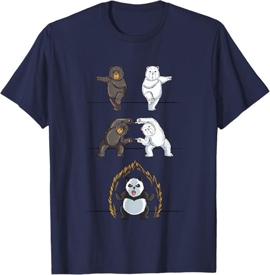 Funny Panda Panda Fusion Gift Shirt Cute Polar Bear T-Shirt - T-Shirt | Navy