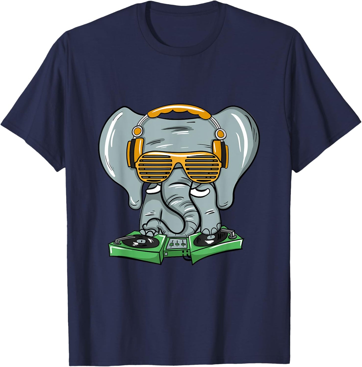 Dj Elephant House Trance Gift Rave Party T-Shirt - T-Shirt | Navy