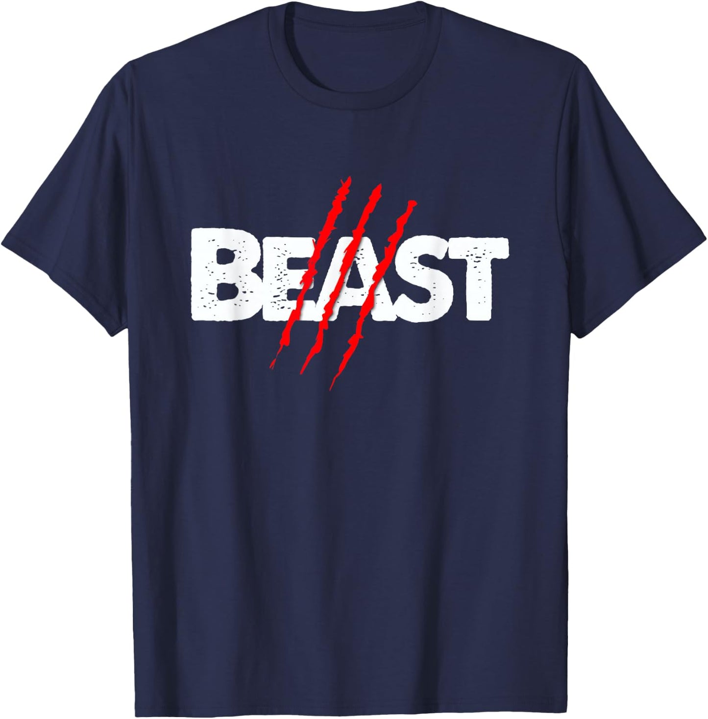 Beast Scratch T-Shirt - T-Shirt | Navy
