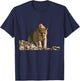 Mountain Lion Wildlife Poster T-Shirt - T-Shirt | Navy