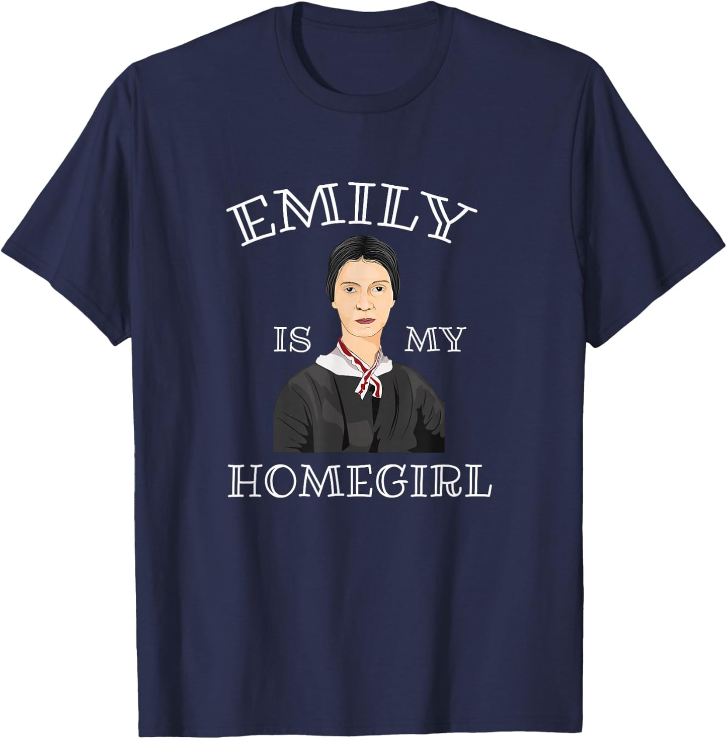Cute Funny Emily Dickinson Poet Literature Shirt T-Shirt - T-Shirt | Navy