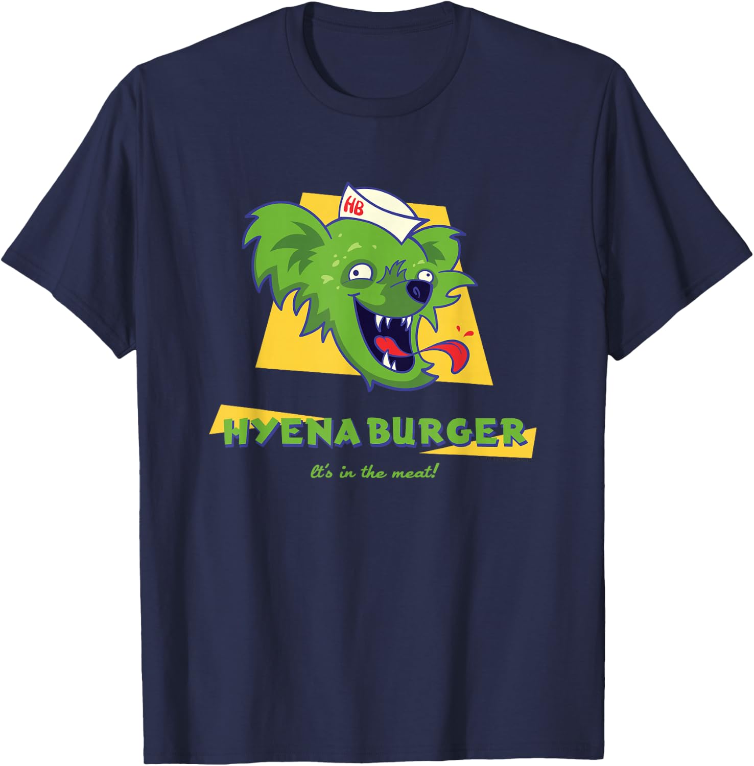 12 Monkeys Hyena Burger Comfortable - Official T-Shirt - T-Shirt | Navy