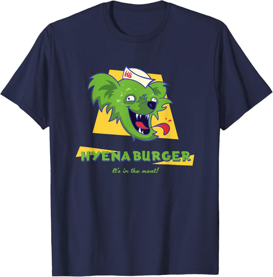 12 Monkeys Hyena Burger Comfortable - Official T-Shirt - T-Shirt | Navy