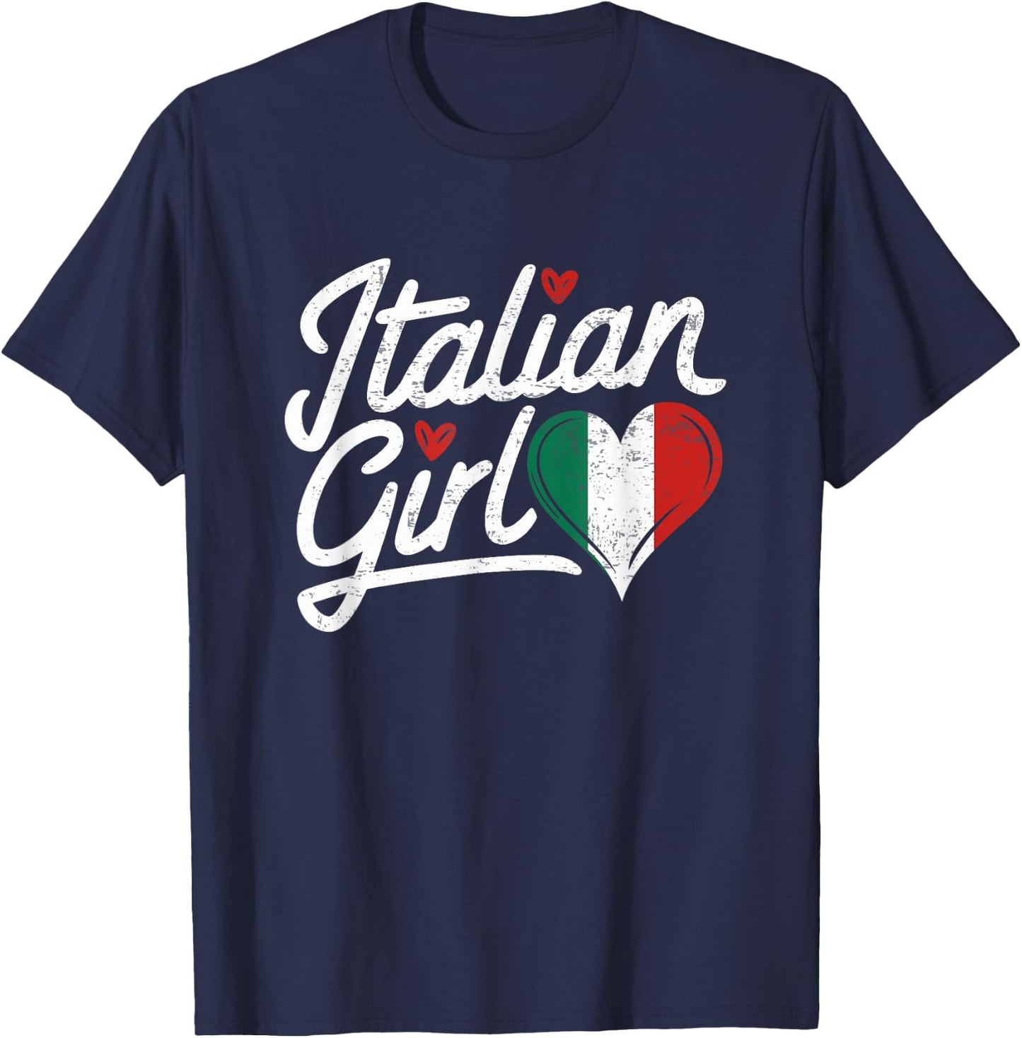Culture italian Roots Italy Flag Cute Italian Girl italia T-Shirt - T-Shirt | Navy