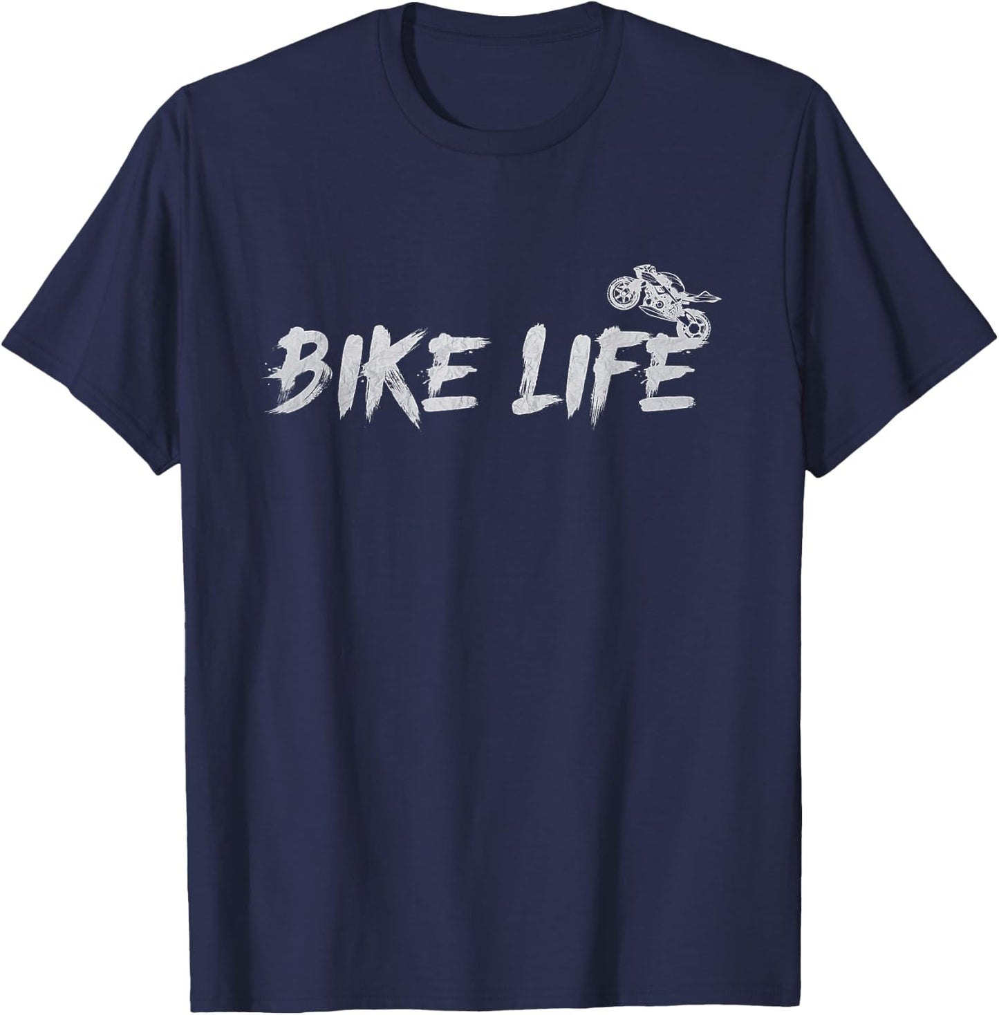 Motorcycle Quote Bike Life T-Shirt - T-Shirt | Navy