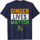 Ginger Lives Matter Shirt Kids Funny Dabbing St Patricks Day T-Shirt - T-Shirt | Navy