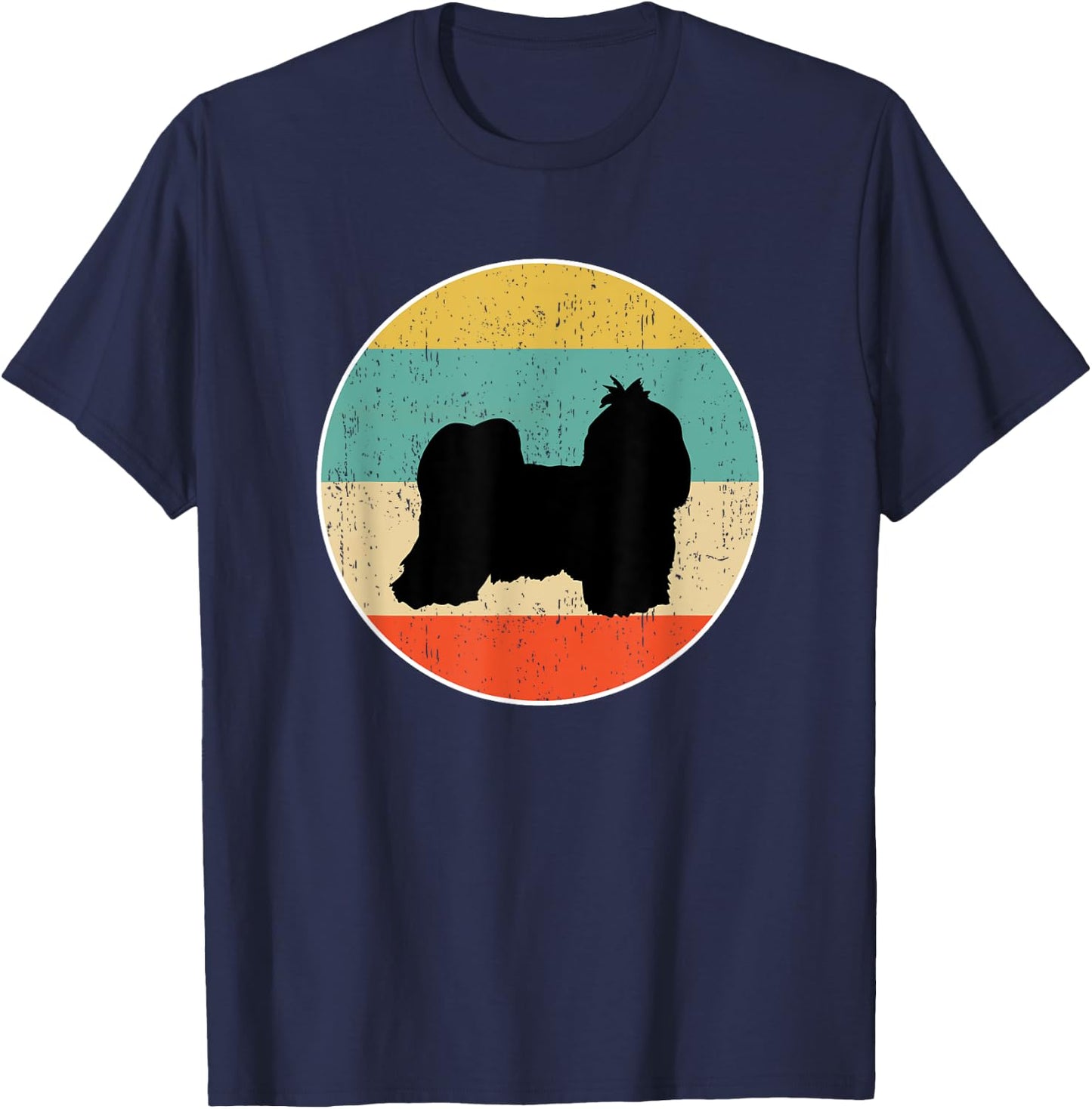 Shih Tzu Dog Gift Men Women Girls Kids T-Shirt - T-Shirt | Navy