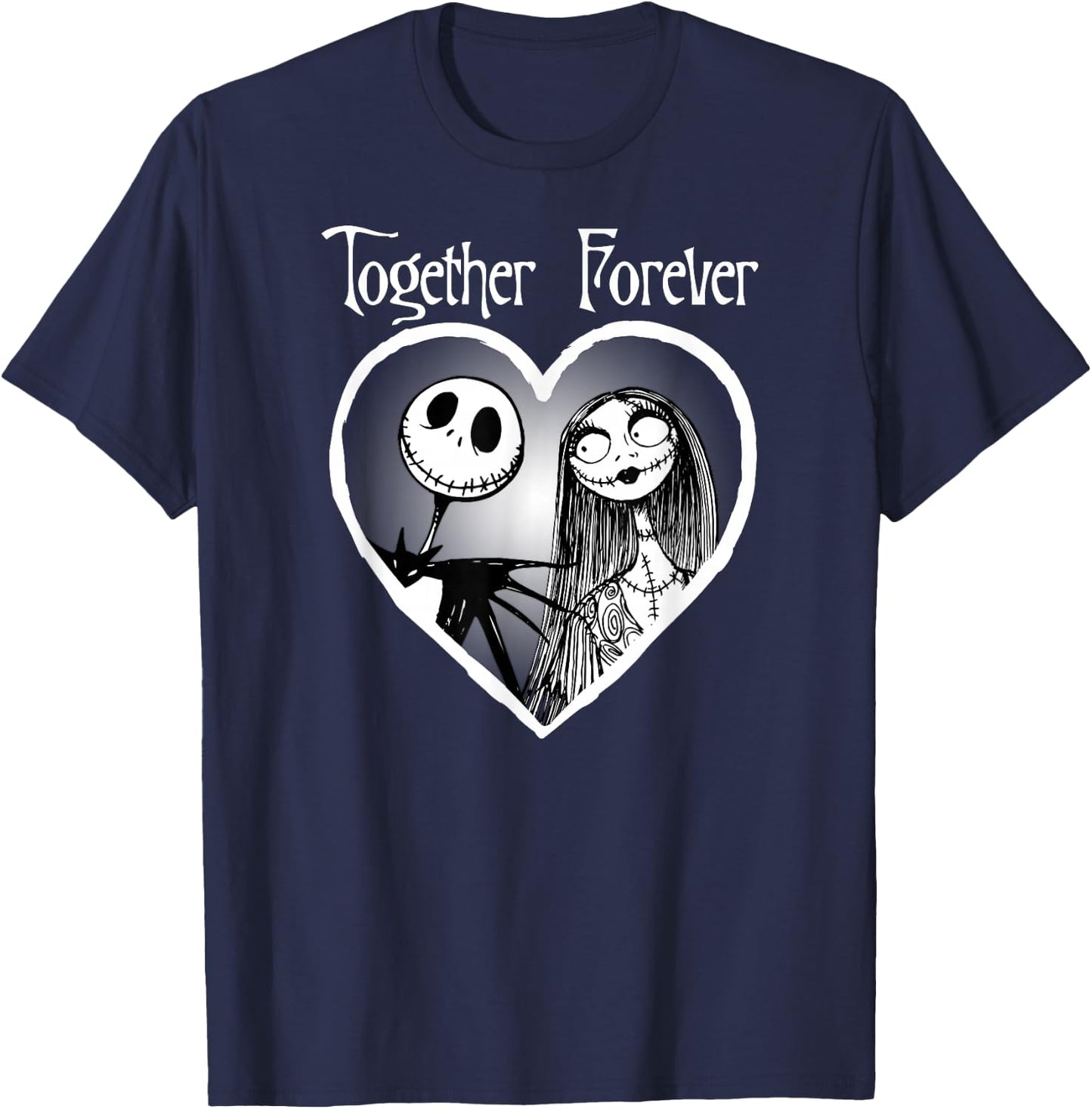 Disney Jack Skellington Together Forever Short Sleeve T-Shirt - T-Shirt | Navy