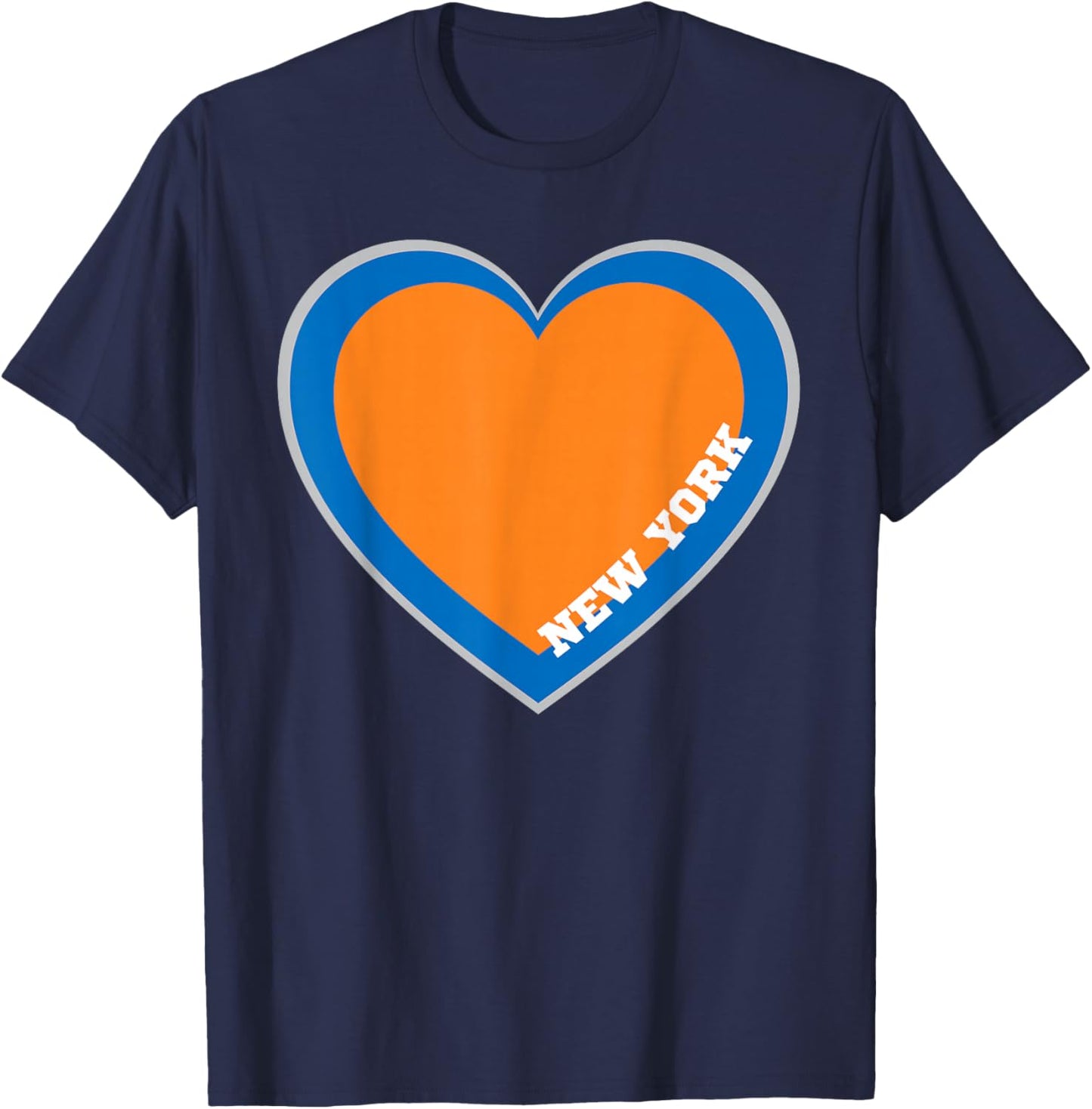 New York Heart Shirt NYC Love State Pride I Love New York T-Shirt - T-Shirt | Navy