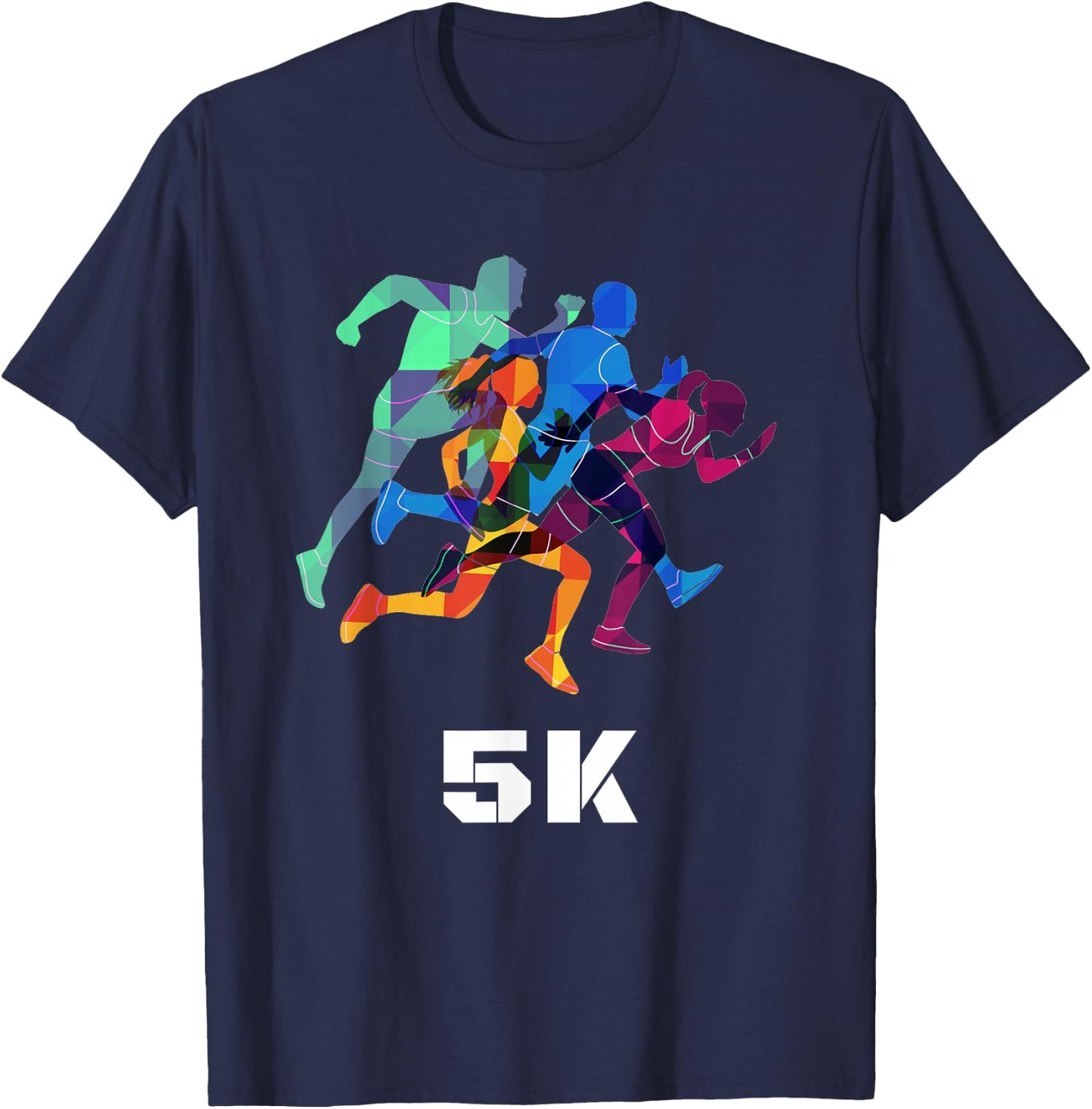 5K Run Fun Gift T Shirt for Cool Family Wear, Darks T-Shirt - T-Shirt | Navy