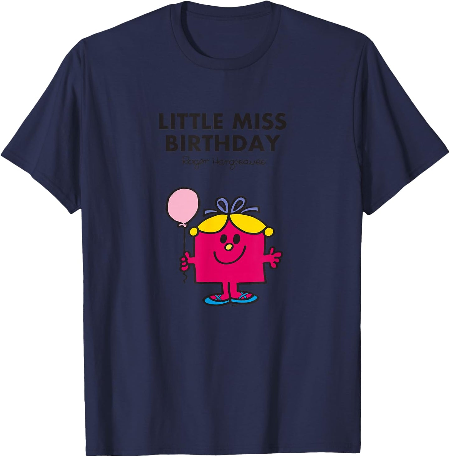 Mr. Men Little Miss Birthday T-Shirt - T-Shirt | Navy