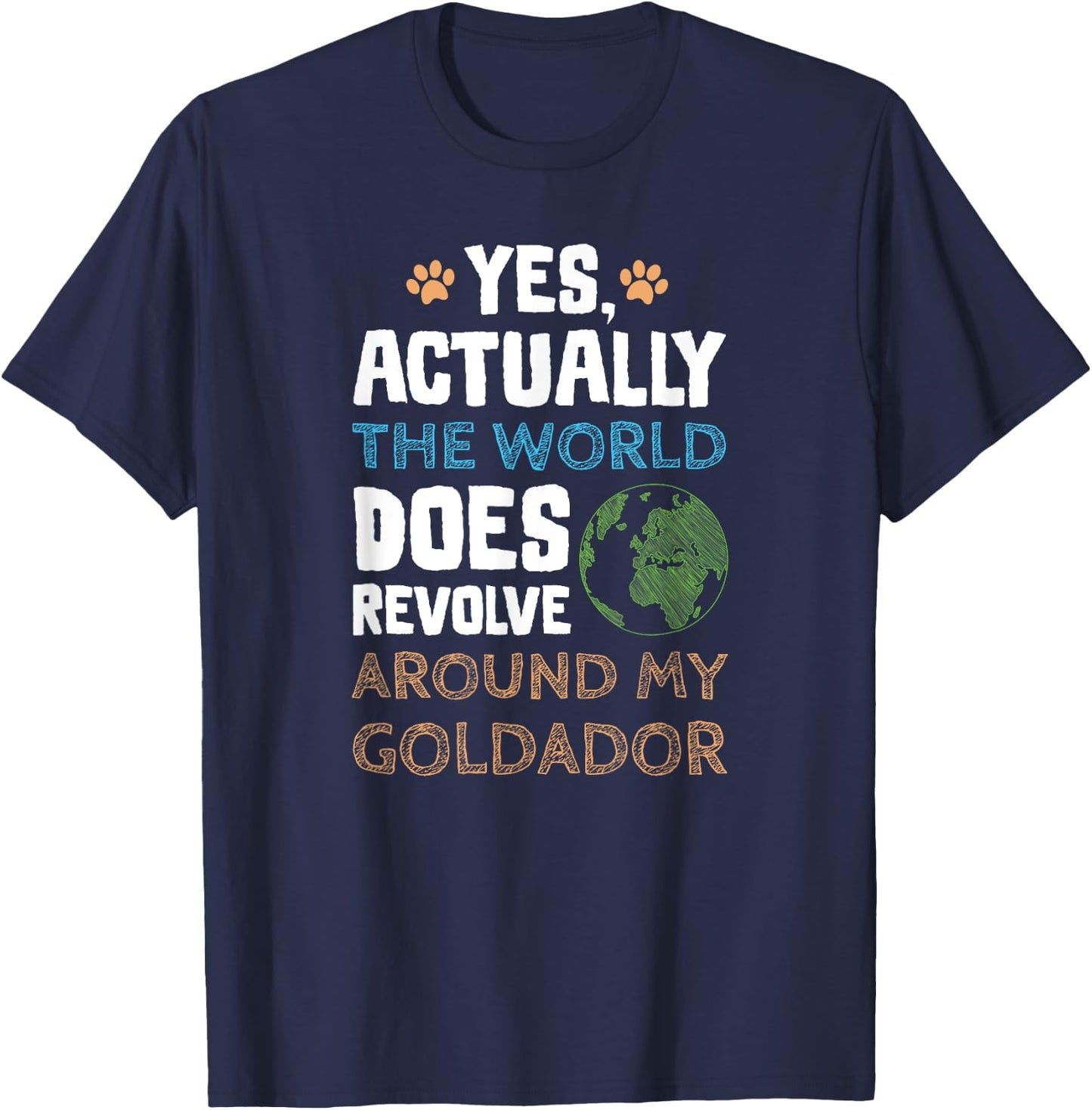 Funny Goldador Dog Gifts Men Women T-Shirt - T-Shirt | Navy