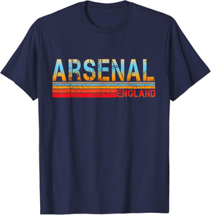 Love Heart Arsenal Grunge Vintage Style Black Arsenal T-Shirt - T-Shirt | Navy