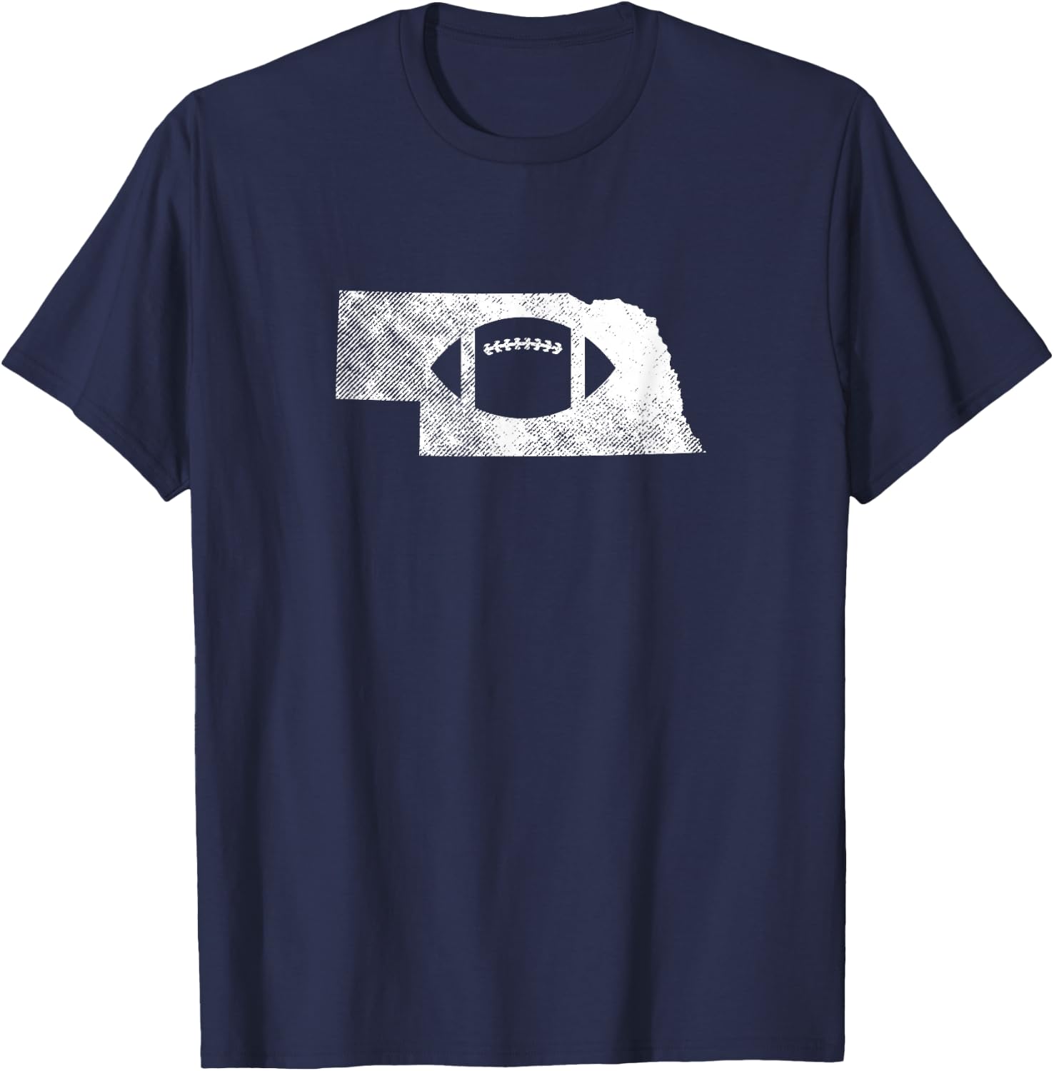 Nebraska Football Shirt for a Fan with Home State Pride Gift T-Shirt - T-Shirt | Navy