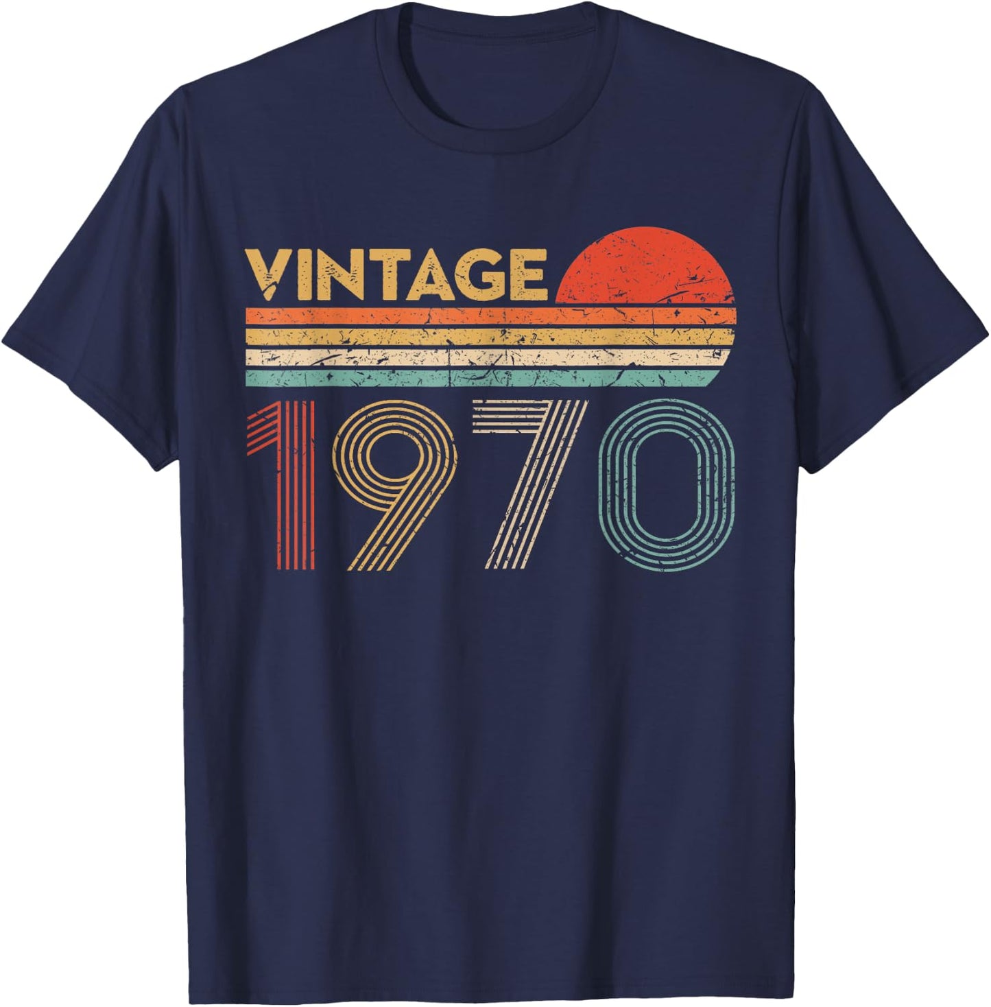 53 Year Old Birthday Vintage Classic Born In 1970 T-Shirt - T-Shirt | Navy