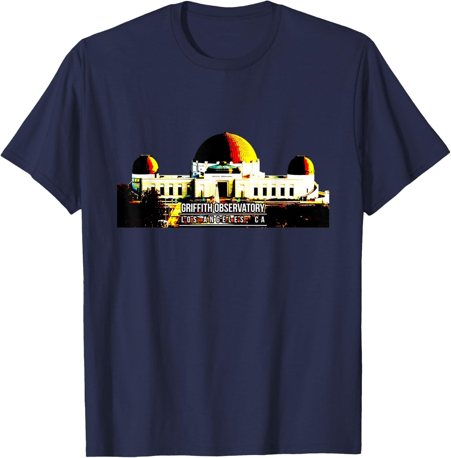 Griffith Observatory Los Angeles CA T-Shirt - T-Shirt | Navy
