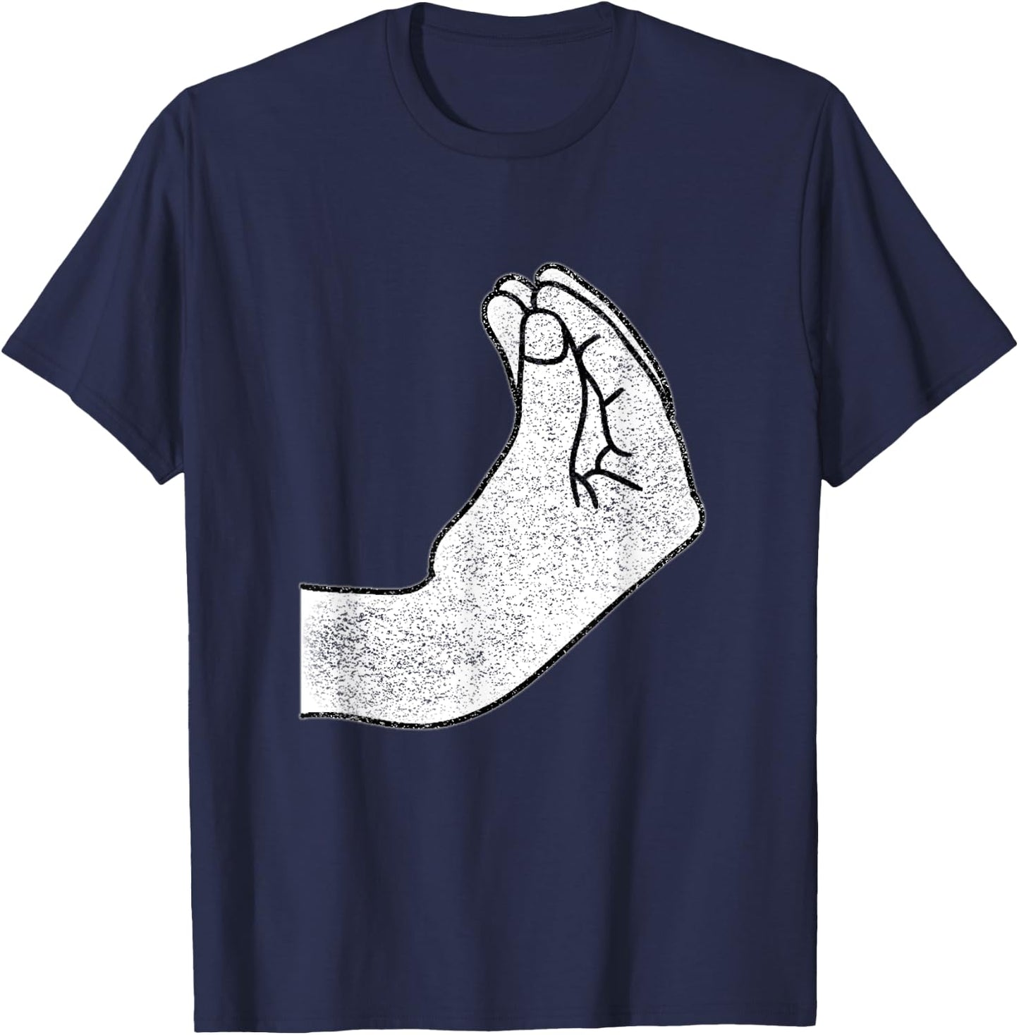 Italian Gesture Funny Italian "Seriously?" Hand Gesture T-Shirt - T-Shirt | Navy
