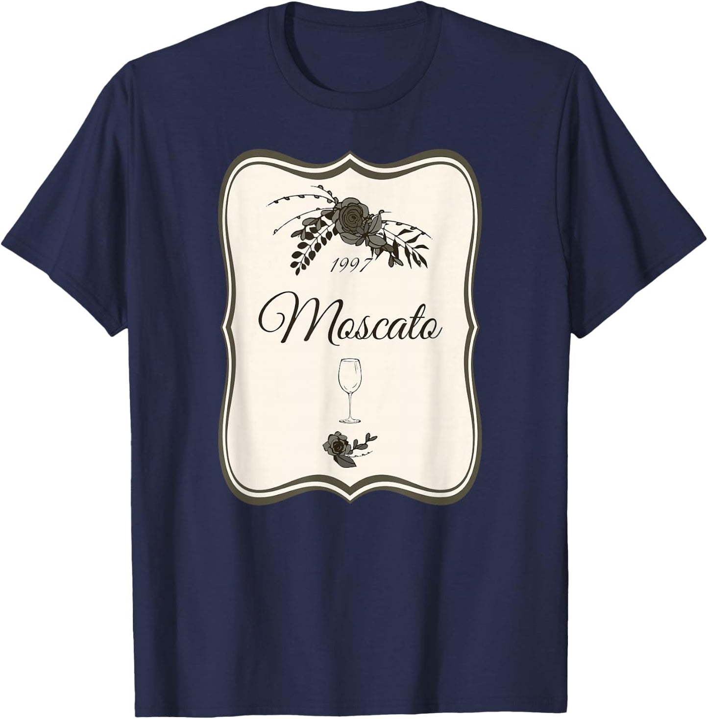 Cute Wine Bottle Halloween Costume Shirt 1997 Label Moscato T-Shirt - T-Shirt | Navy