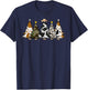 Xmas Trees Cowboy Western Merry Christmas Pajamas Holiday T-Shirt - T-Shirt | Navy