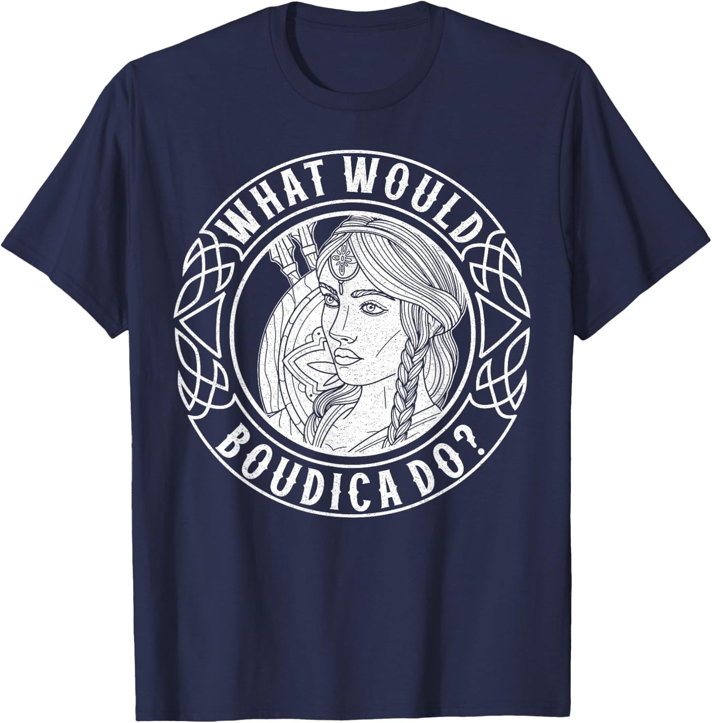 Boudica Irish Britain national souvenir ancestry Norse T-Shirt - T-Shirt | Navy