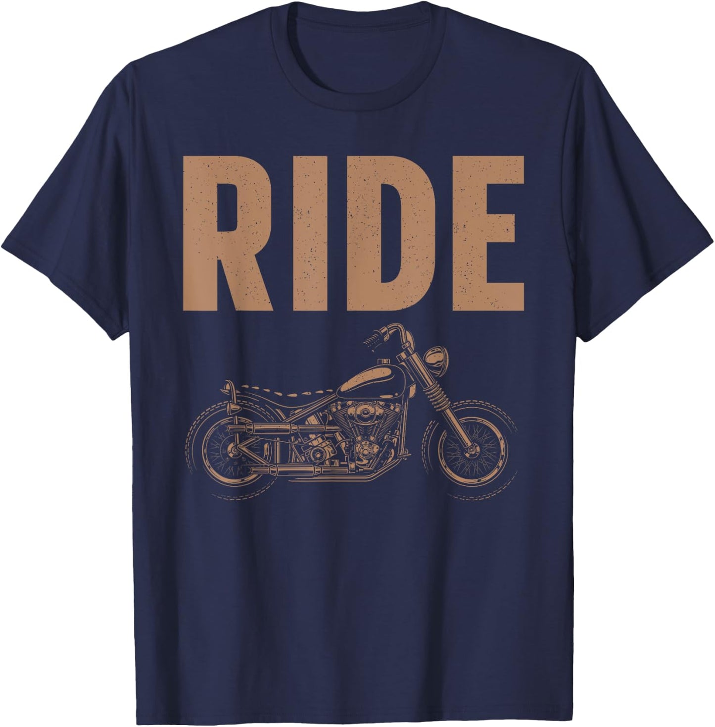 Cool Motorcycle Design Women Biking Motorcycle Lover T-Shirt - T-Shirt | Navy
