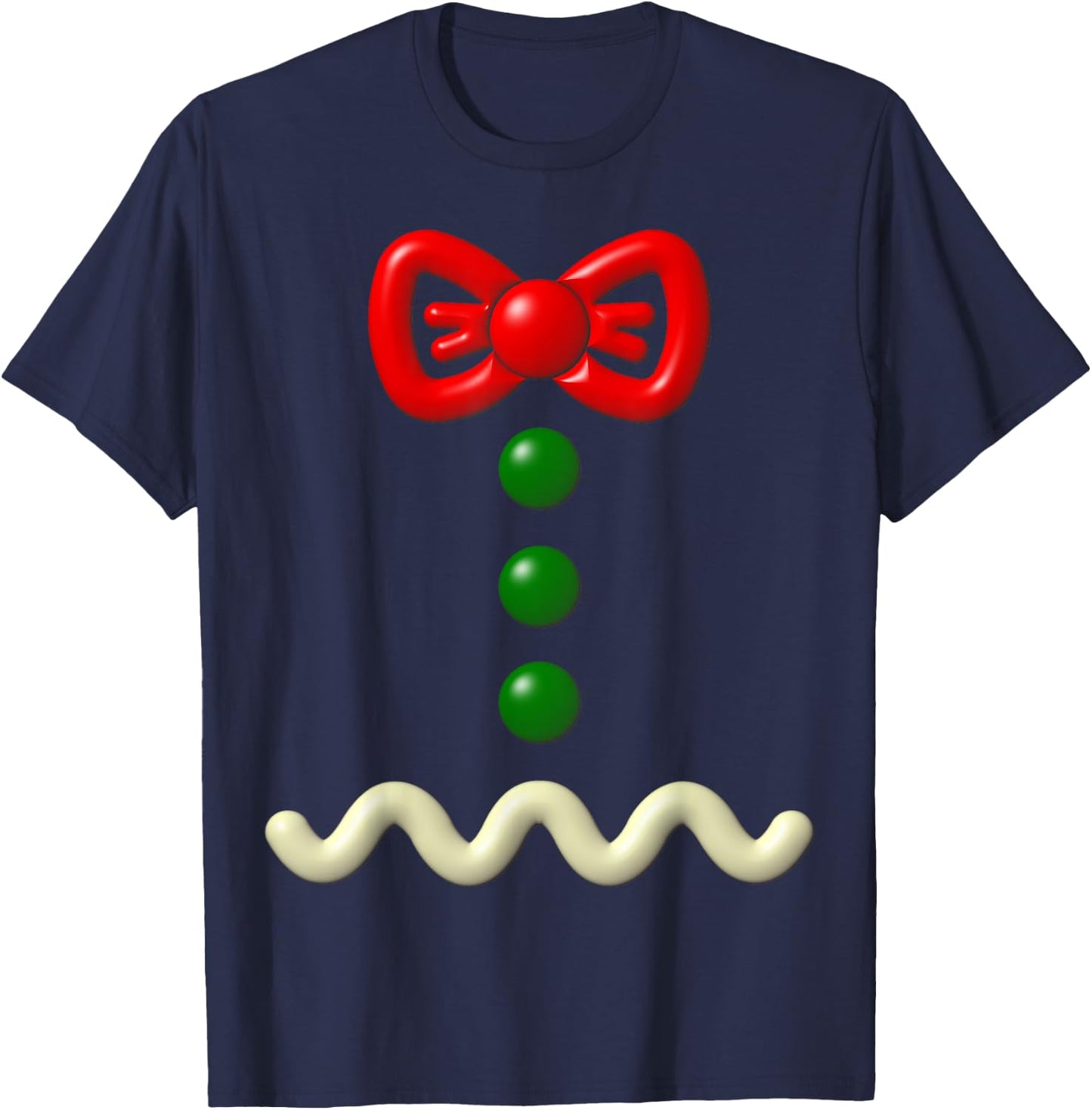 Funny Gingerbread Man Costume Halloween Gift T-Shirt - T-Shirt | Navy