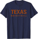 Texas Basketball Vintage Distressed T-Shirt - T-Shirt | Navy