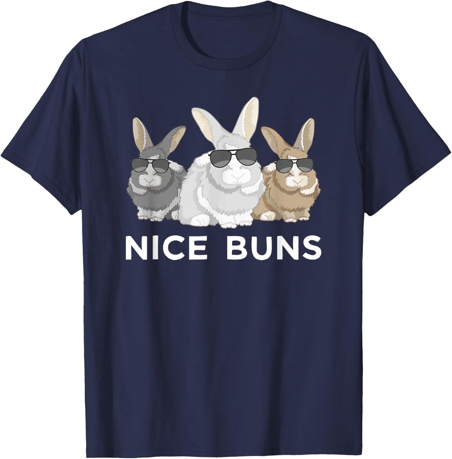 Cool Bunny Funny Nice Buns Rabbit Herd T-Shirt - T-Shirt | Navy