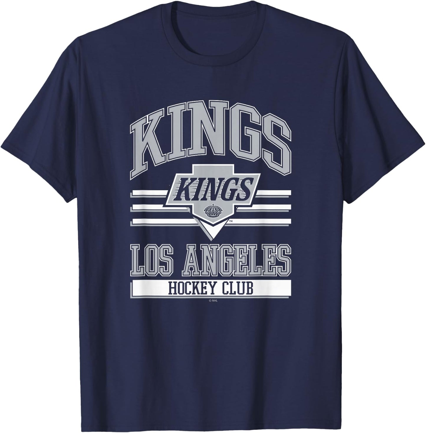 Los Angeles Kings Hockey Club Black Officially Licensed T-Shirt - T-Shirt | Navy