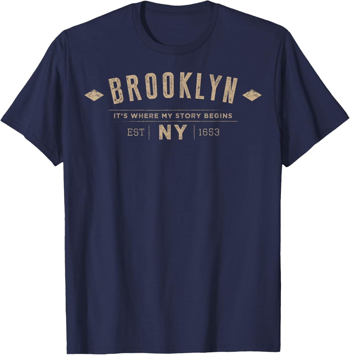 Brooklyn T Shirt - Brooklyn NY T-Shirt - T-Shirt | Navy