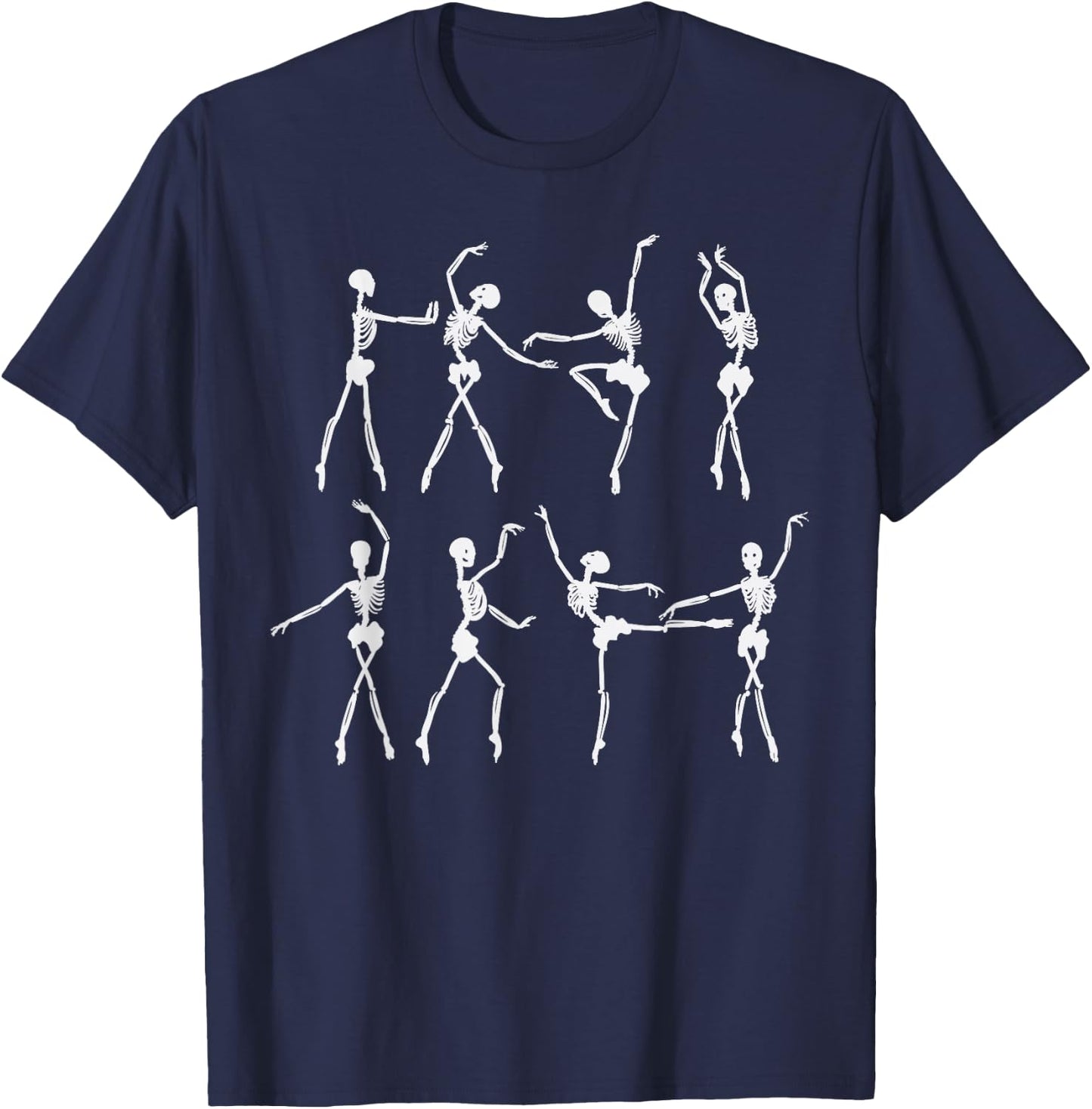 Skeleton Ballerinas Ballet Dance Cute Halloween Costume Girl T-Shirt - T-Shirt | Navy
