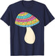 PSYCHEDELIC MUSHROOM Trippy Fungi Rainbow Shirt T-Shirt - T-Shirt | Navy
