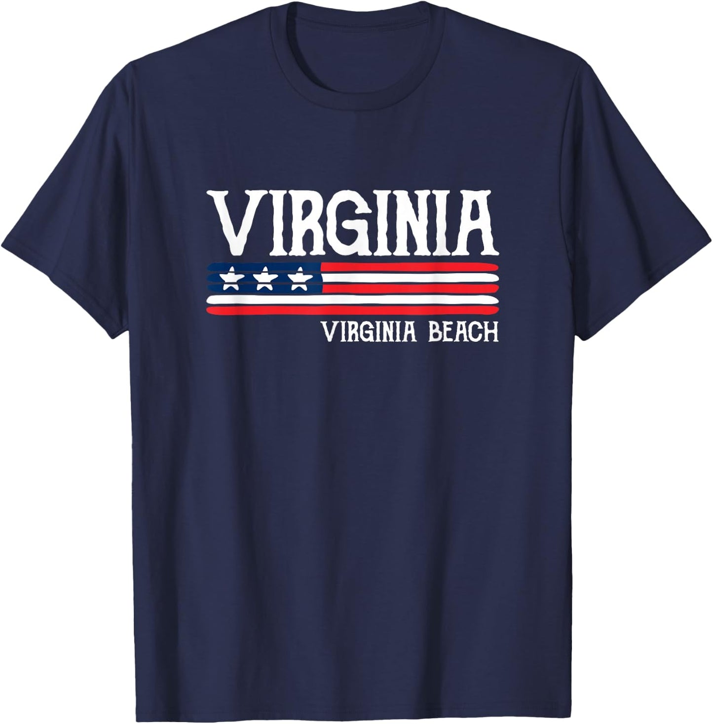Virginia Beach Souvenir Gift T-Shirt - T-Shirt | Navy