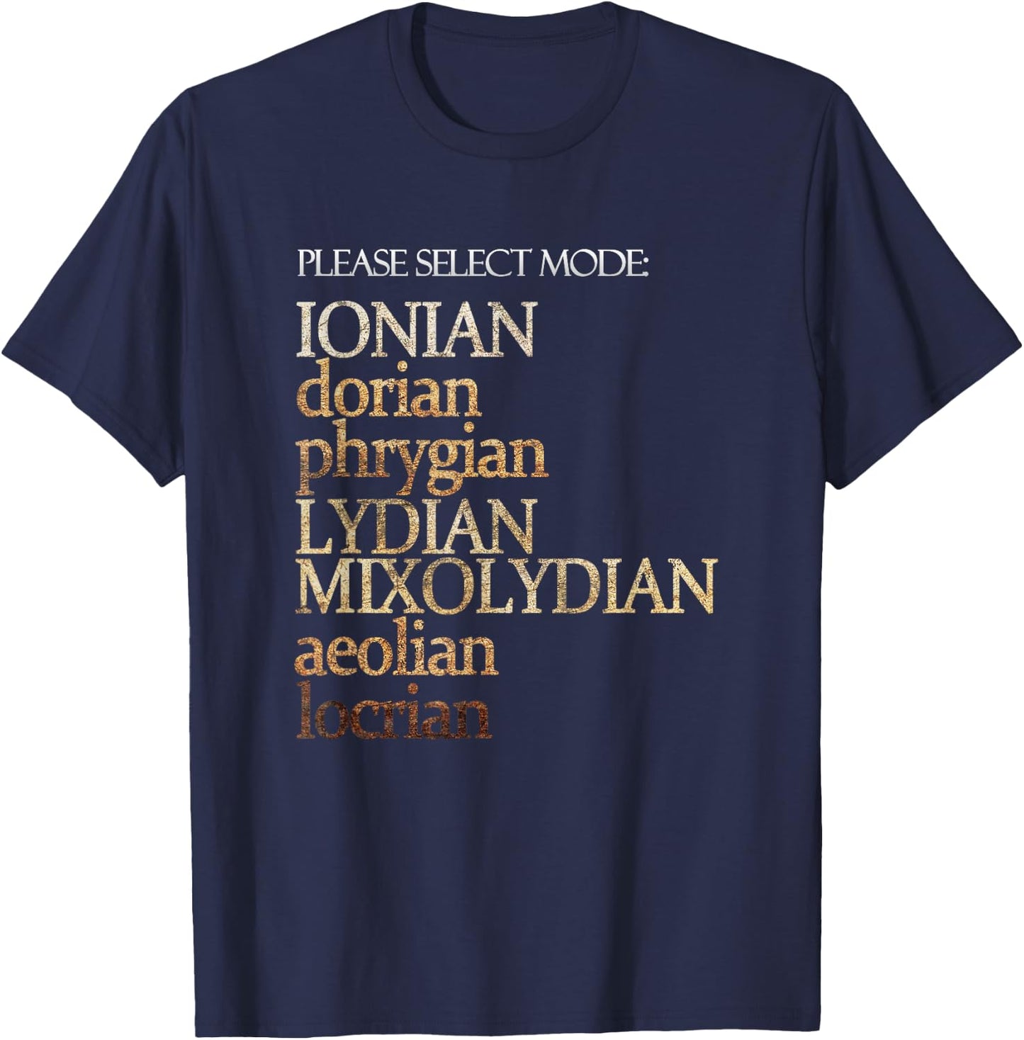 Funny Music Theory for Musicians T-Shirt - T-Shirt | Navy