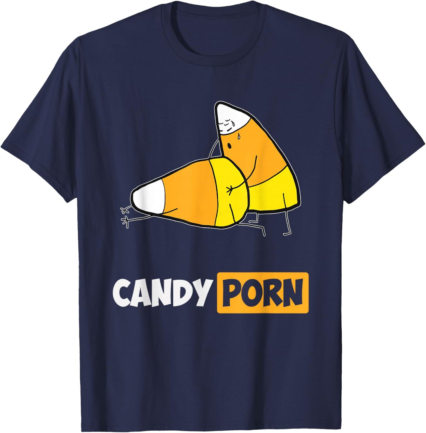 Candy Porn Funny Halloween Men Gift T-Shirt - T-Shirt | Navy