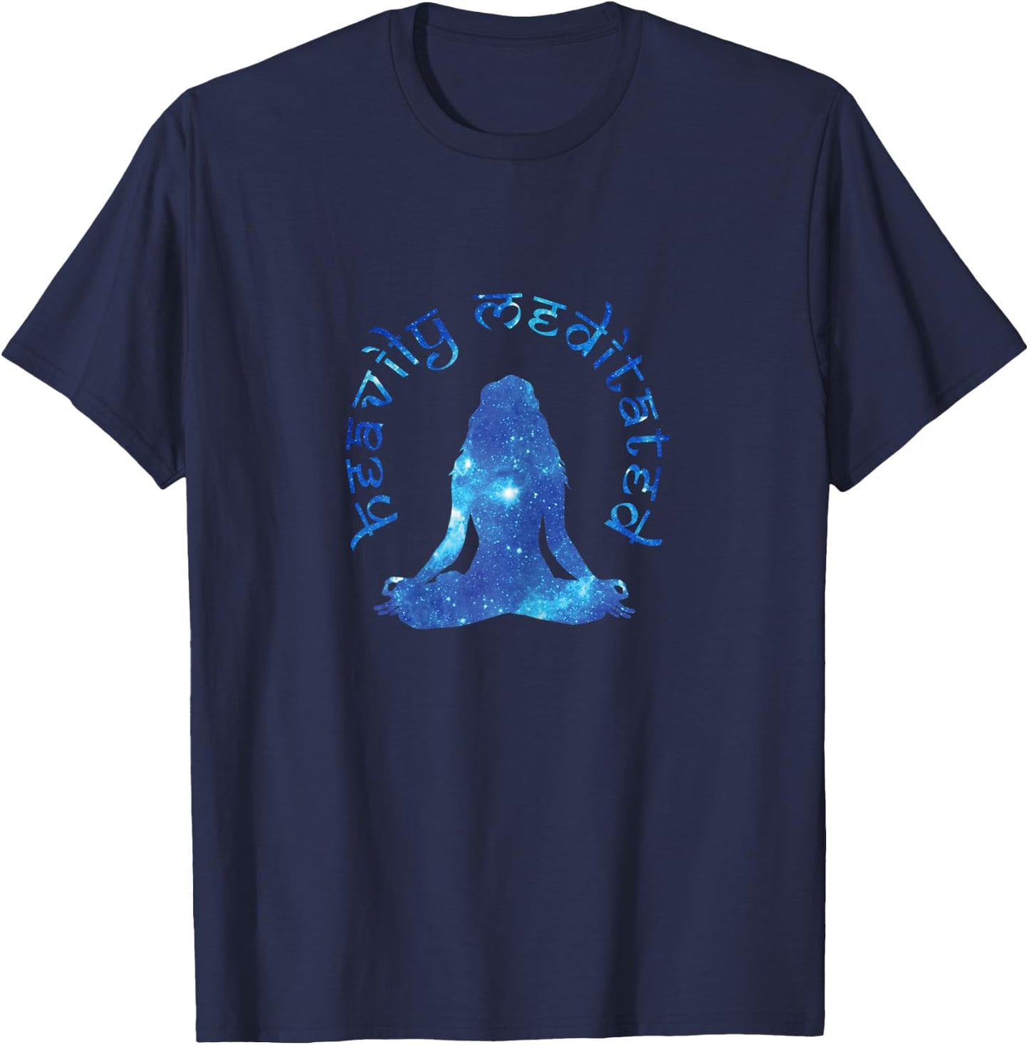Heavily Meditated Transcendental Meditation T-Shirt - T-Shirt | Navy