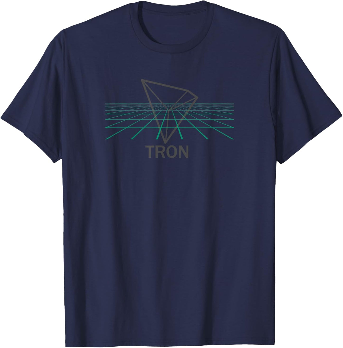 TRON Cryptocurrency / Crypto 3D Grid T-Shirt - T-Shirt | Navy