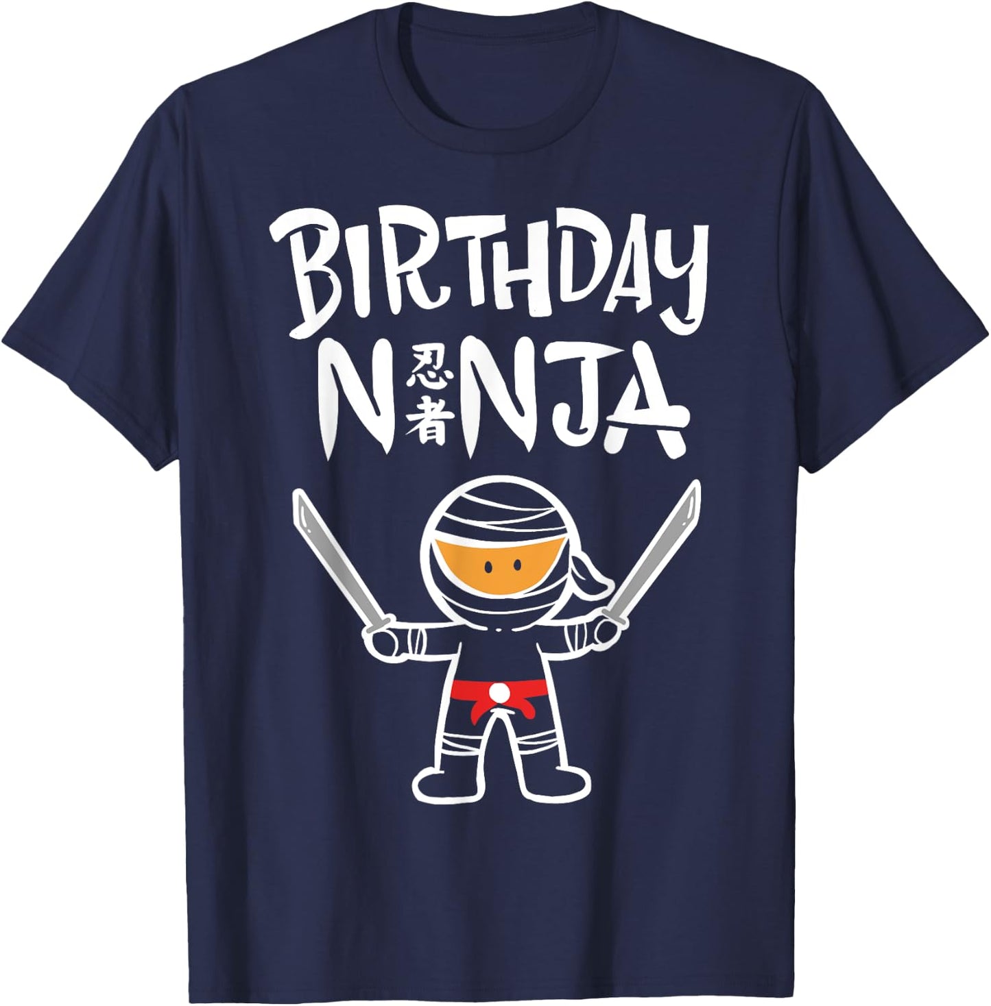 Birthday Ninja T-Shirt - T-Shirt | Navy